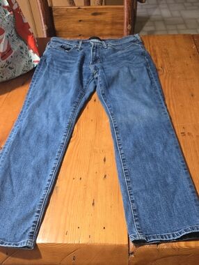 Abercrombie & Fitch Men's Straight-Leg Jeans - Medium Blue Sz 30x30